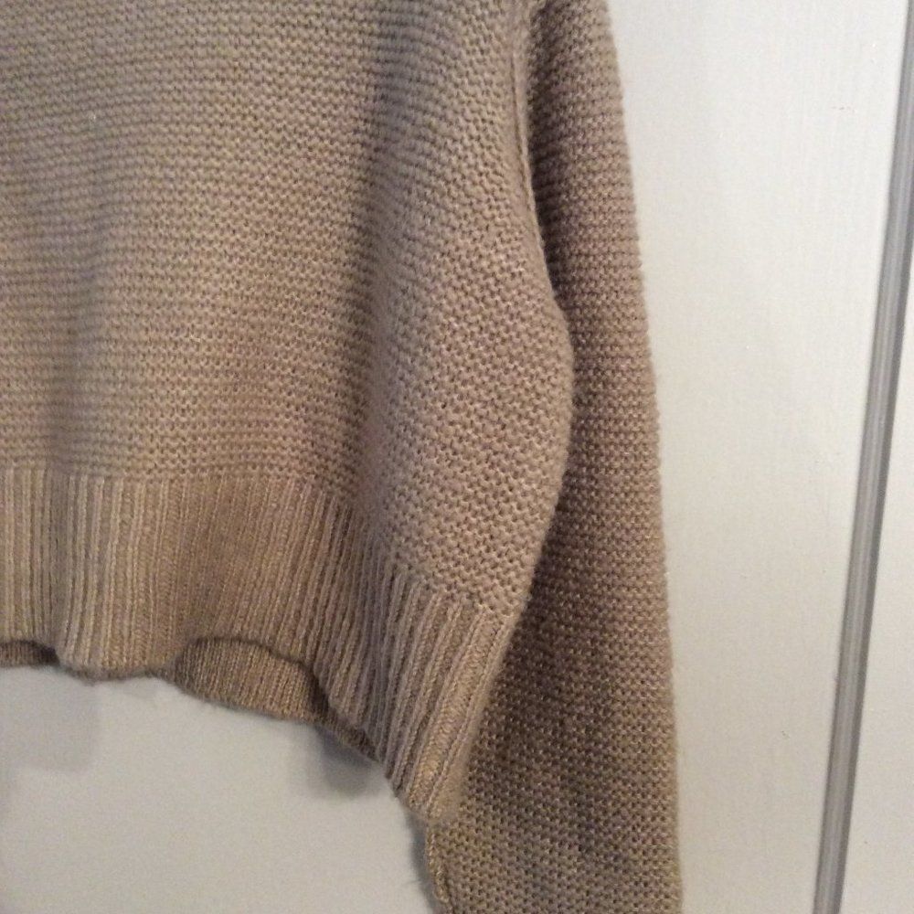 Elodie Mock Neck Crop Sweater Pull over sweater XL women's cozycore - Picture 4 of 4
